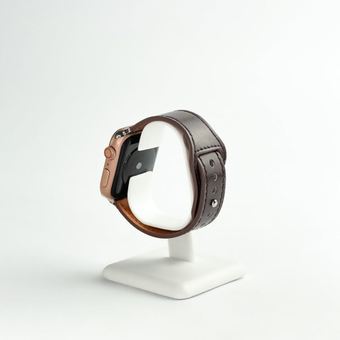 Кожаный ремешок Leather Rivet Clasp для Apple Watch 38/40/41mm Burgundy